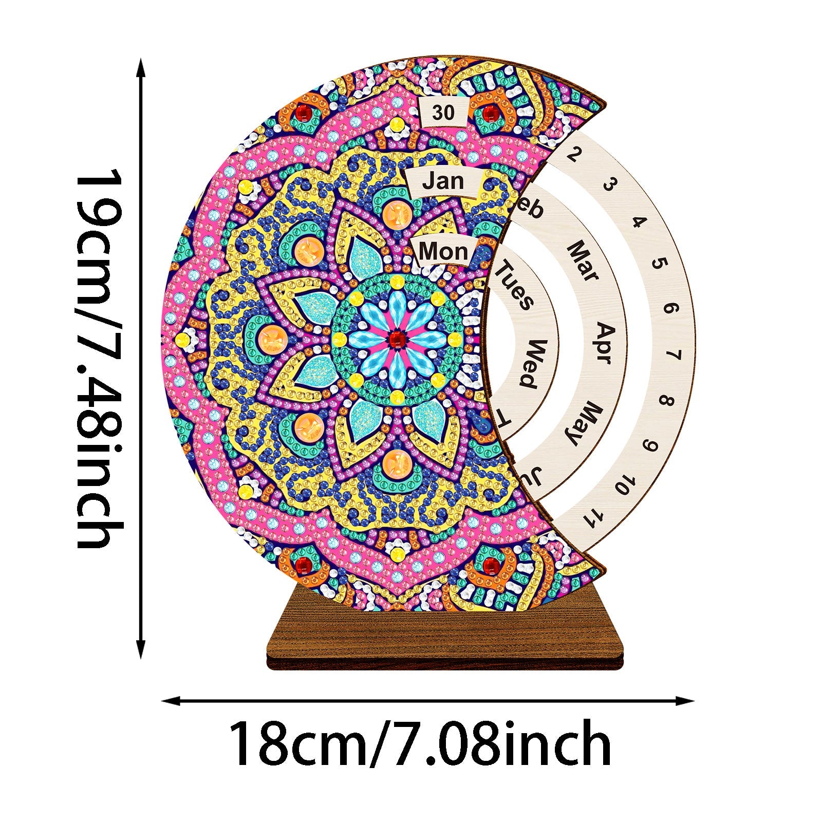 Diamond painting calendar desktop ornaments