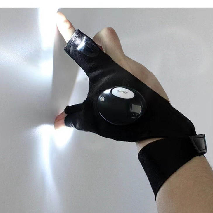 LED Flashlight Waterproof Gloves