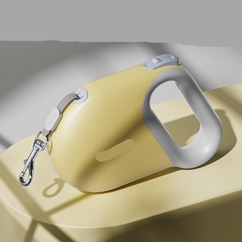 Retractable pet leash for safe dog walking