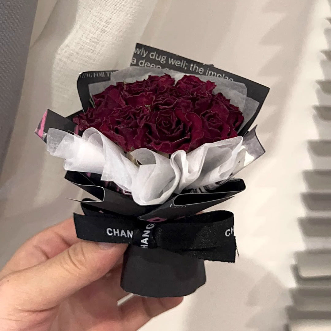 Mini Rose Bouquet Dried Flower Ornament