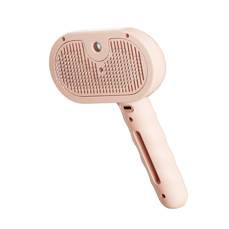 Pet comb spray to prevent flyaway hair