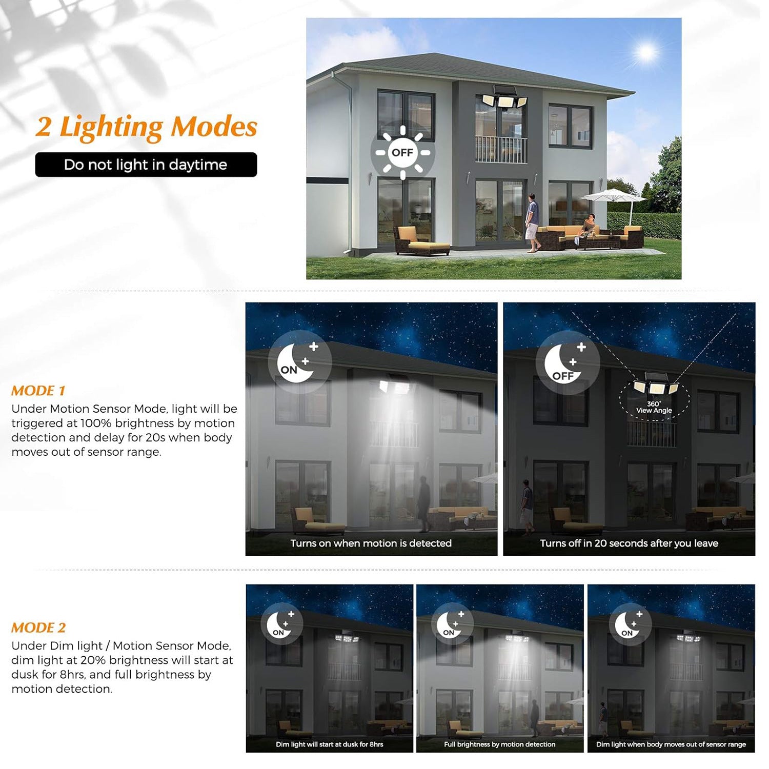 Solar-powered outdoor lights