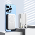 Magnetic wireless rechargeable battery 20000 mAh comes with cable