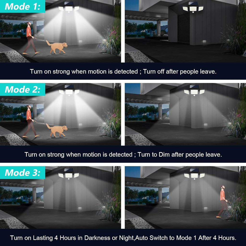 Solar-powered outdoor lights