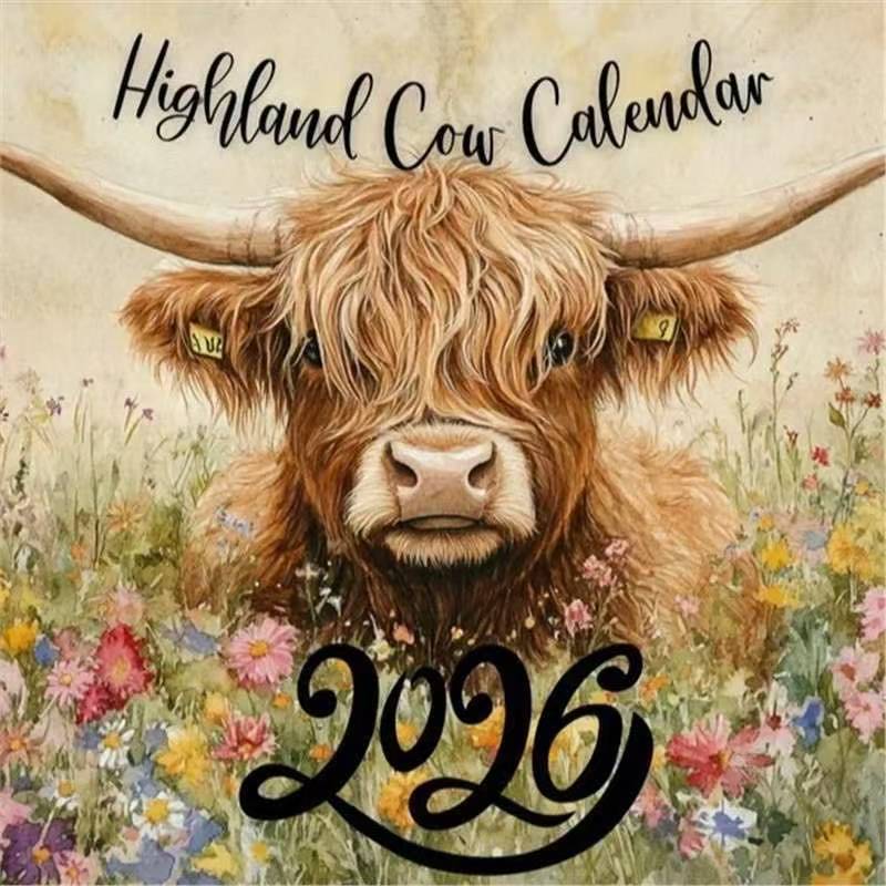 🐮Highland Cow Calendar 2026 📅