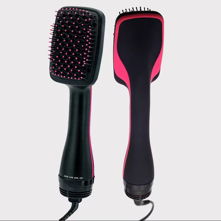 2-in-1 Blow Dry Comb Hair Dryer Curl Straight