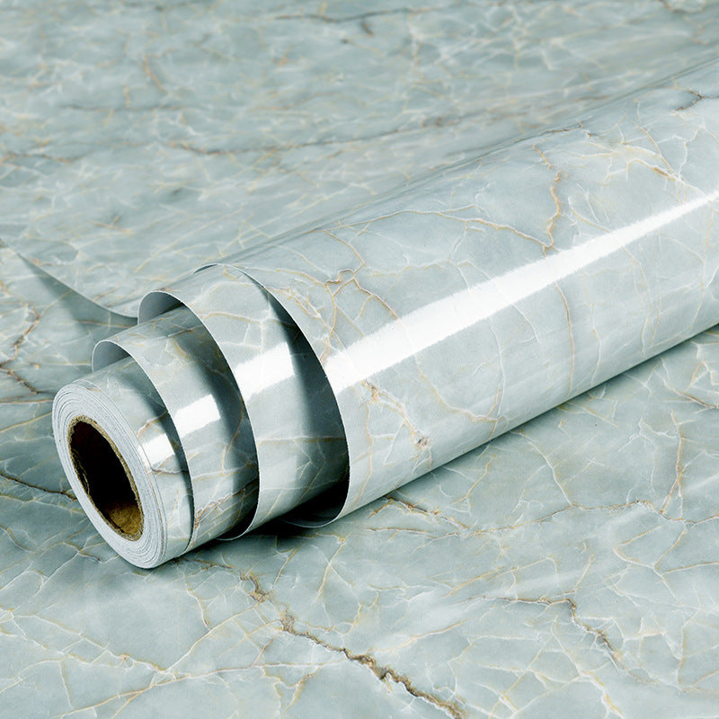 Wallpaper self-adhesive imitation marble waterproof oil-proof stickers