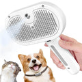 Pet comb spray to prevent flyaway hair