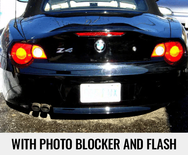Invisible license plate spray