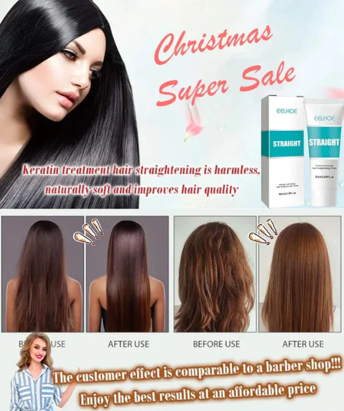 ✨ Silk and Keratin Treatment Hair Straightening Cream