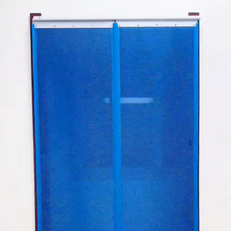 Colored magnetic anti-insect curtain