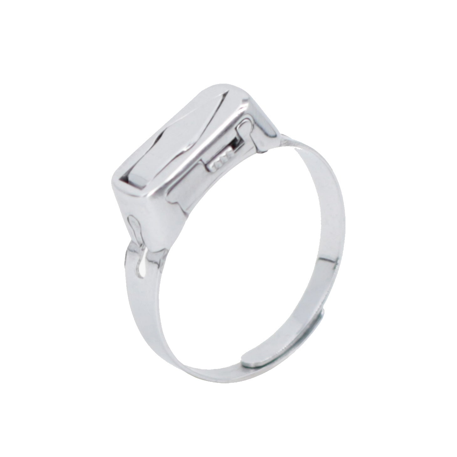 Stainless Steel Hidden Blade Self Defense Adjustable Ring