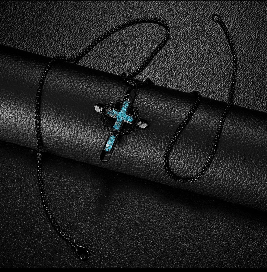 Crown of Thorns and Cross Necklace
