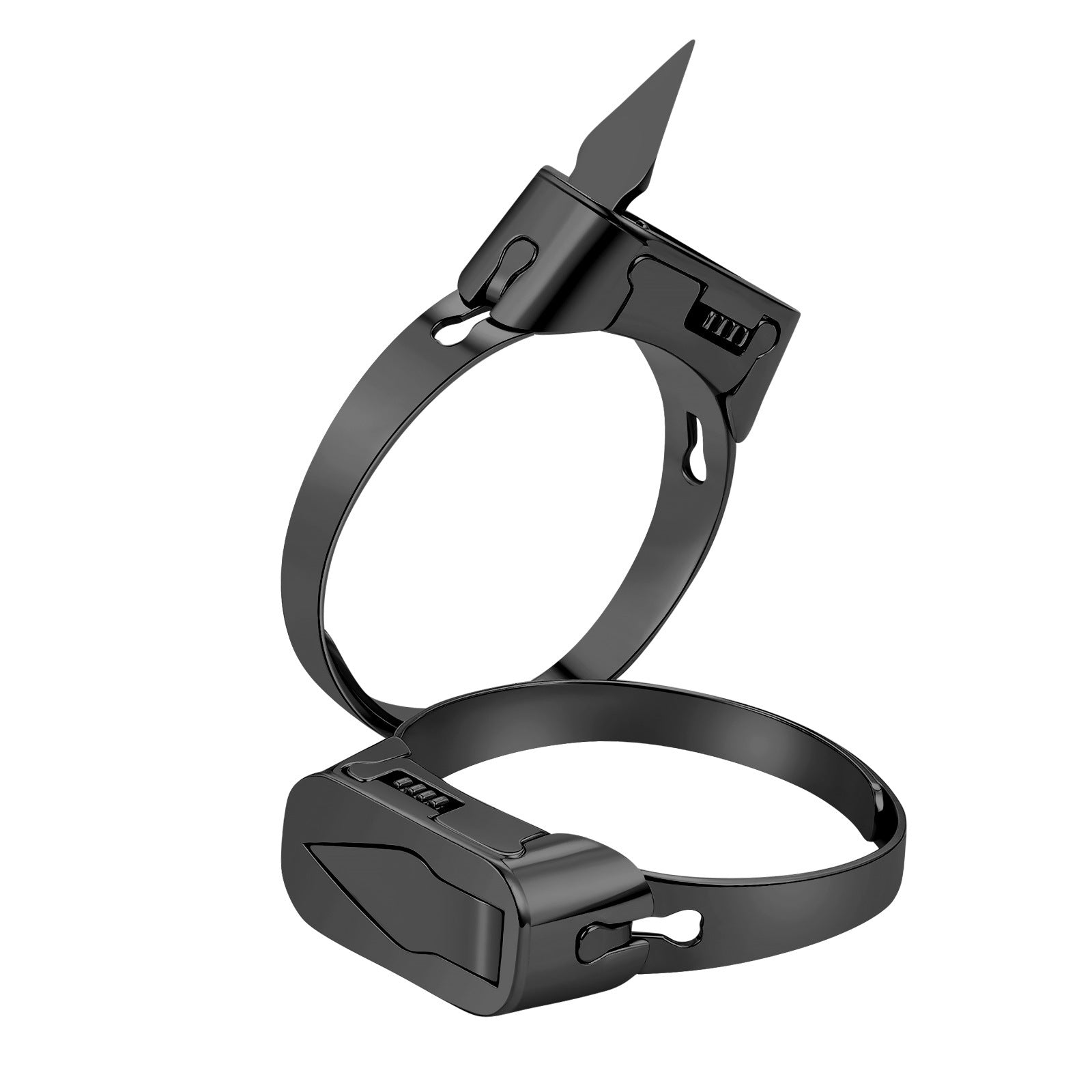 Stainless Steel Hidden Blade Self Defense Adjustable Ring