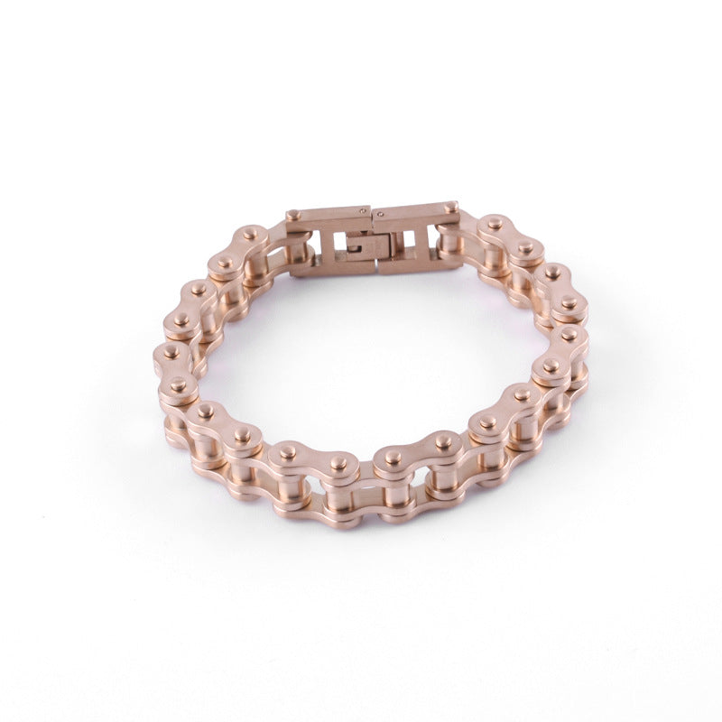 Mens Thick Stainless Steel Biker Chain Bracelet
