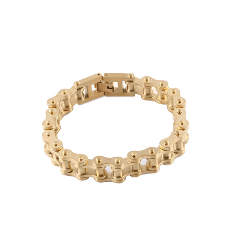Mens Thick Stainless Steel Biker Chain Bracelet