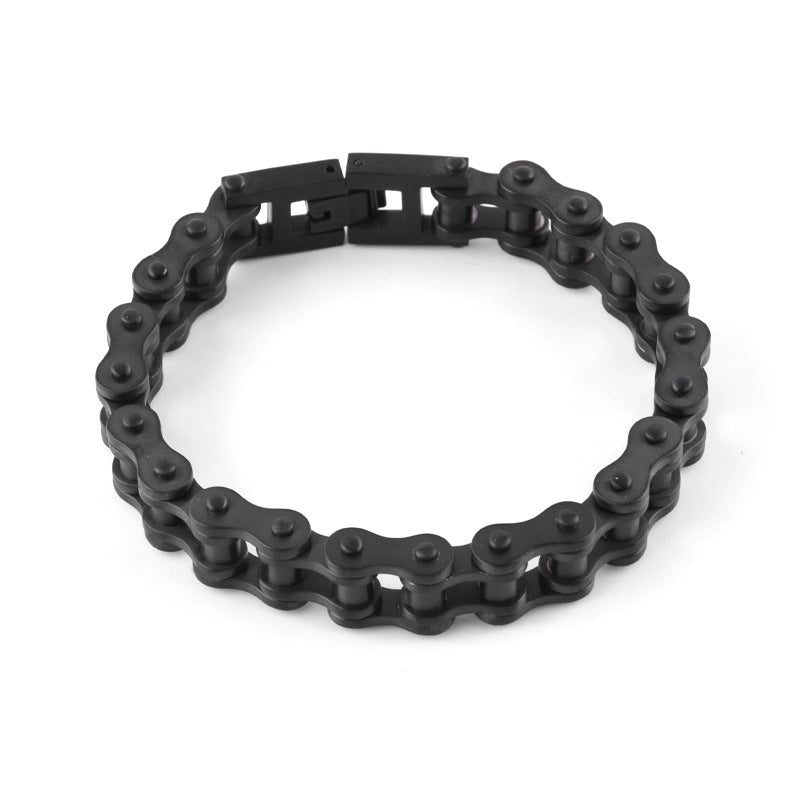 Mens Thick Stainless Steel Biker Chain Bracelet