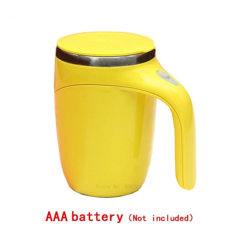 Automatic magnetic stirring coffee cup