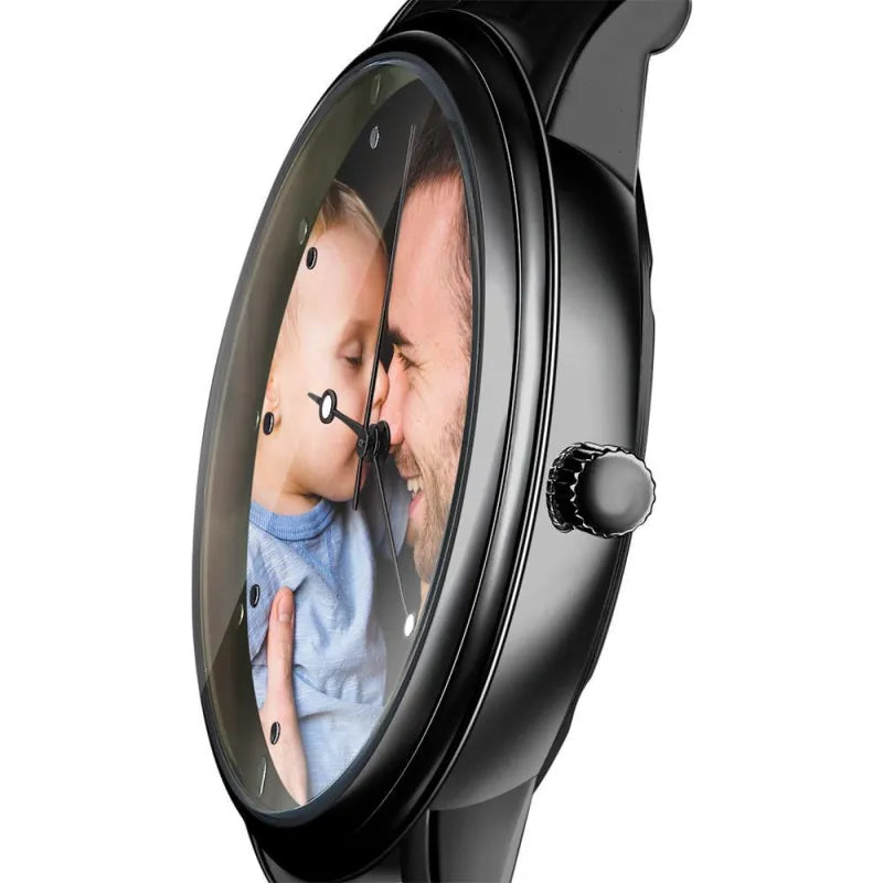 Watch with photo engraving