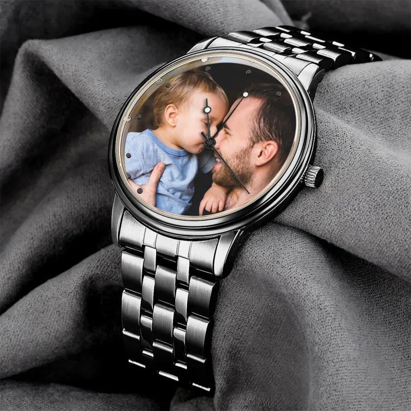 Watch with photo engraving