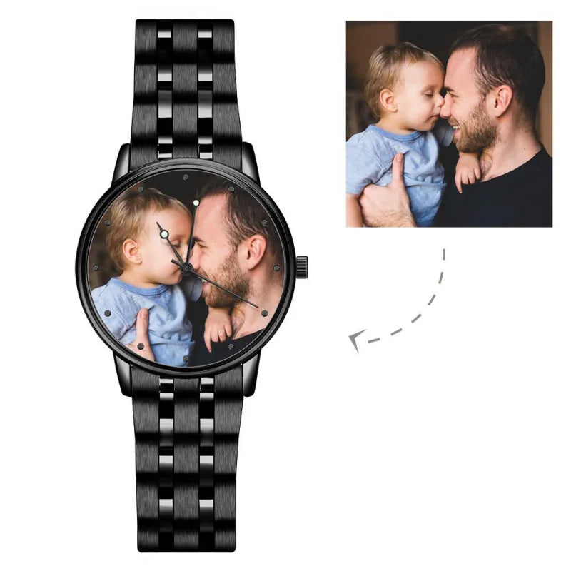 Watch with photo engraving