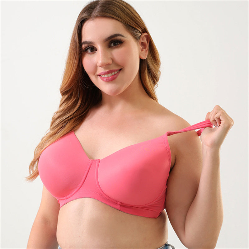 Pink Ultra-thin Plus Size Bra