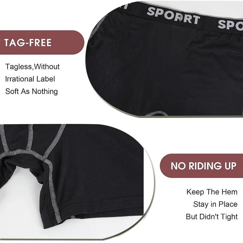 Men's Letter Appliqué Boxer Briefs