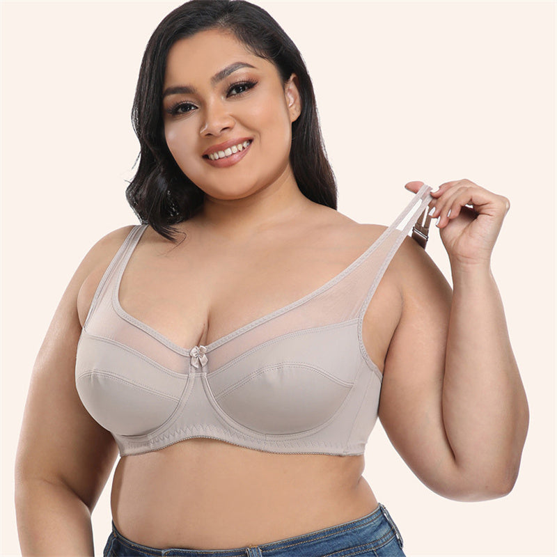 Transparent Lace Pattern Breast Bra