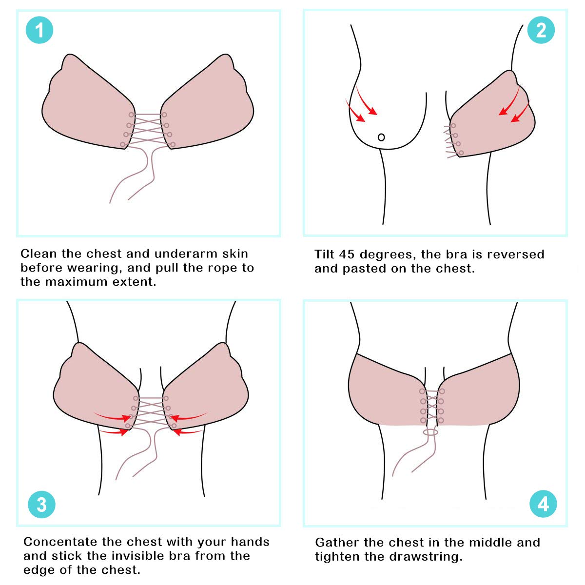 Invisible Strapless Push-Up Bra