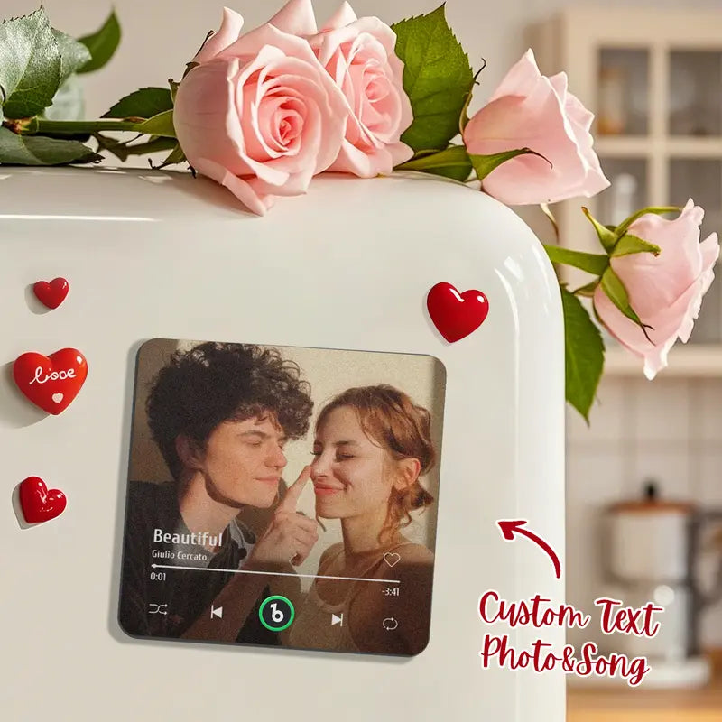 Customizable music-themed refrigerator magnets