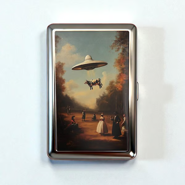 🛡️Vintage Art Deco Versatile Card & Cash Case With RFID Protection