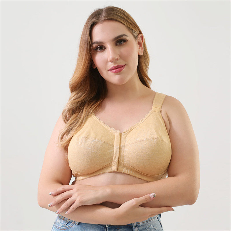 Front Button No Foam Bra