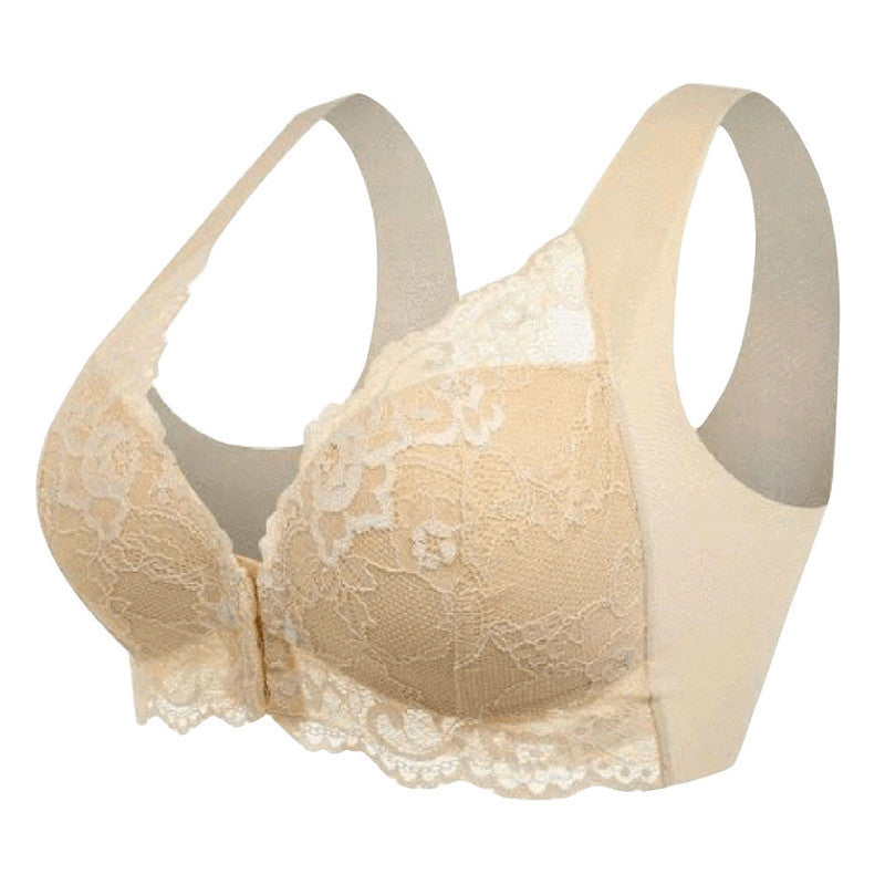 Plus Size Lace Unwired Front Bra
