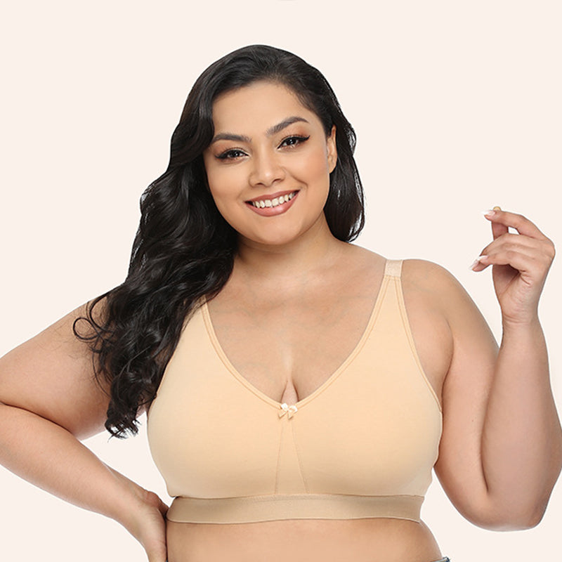 Ultra Thin No Underwire Plus Size Bra