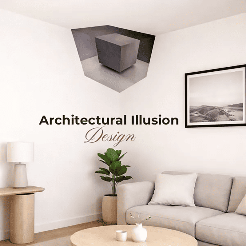 Wall art that reshapes reality