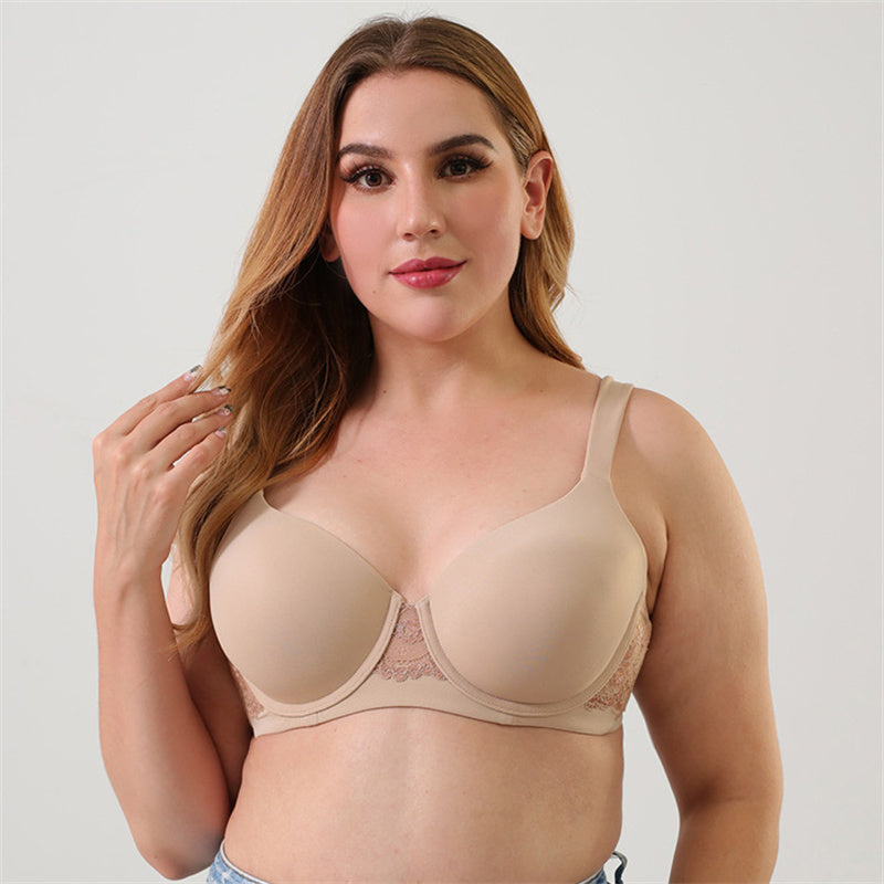 Seamless Anti-Sagging Wide Strap Bra