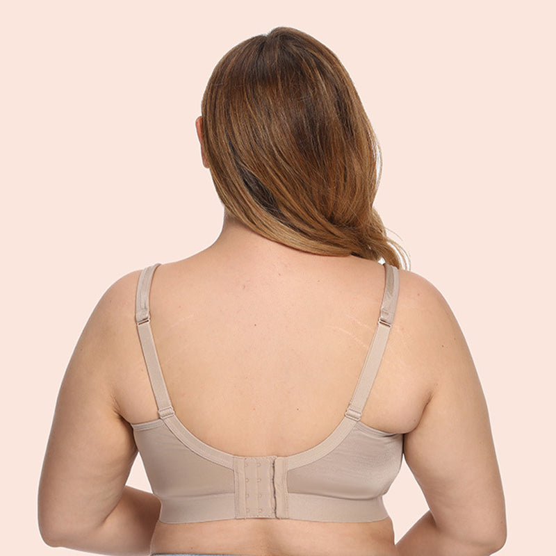Glossy Lace Trim Full Cup Bra