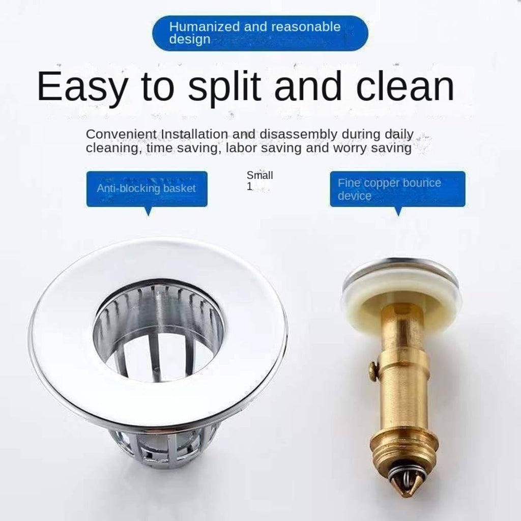 Bathroom sink leak plug