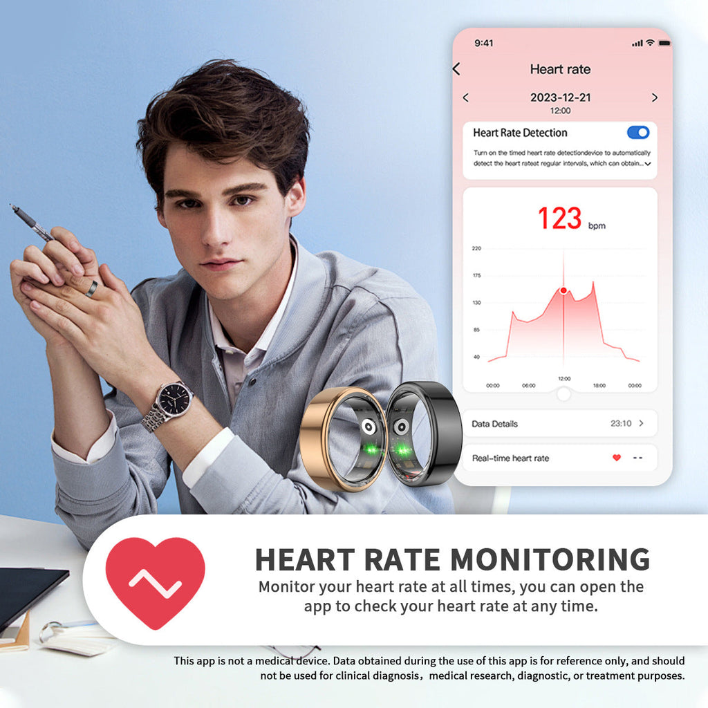 waterproof smart ring blood oxygen ring
