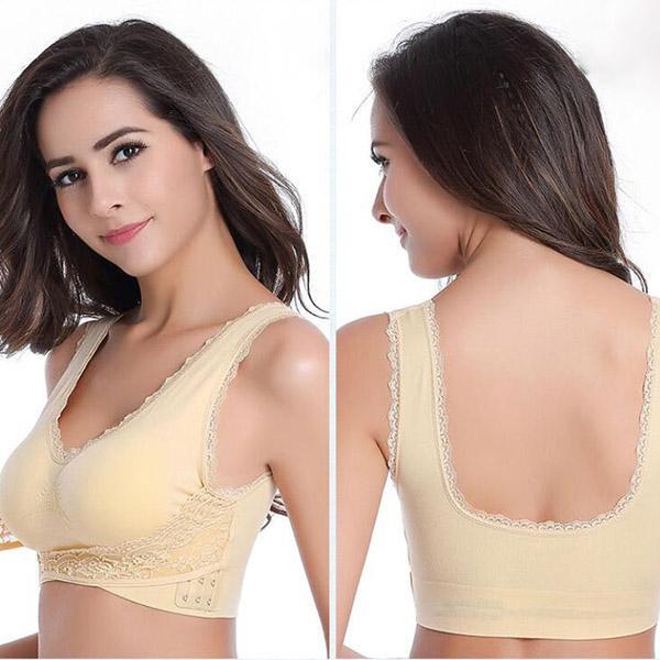 Front Lace Cross Push Up Wireless Bra(Buy 3 Free Shipping)