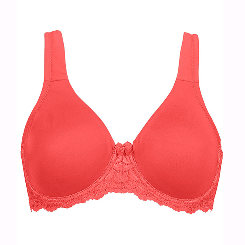 Ultra Thin Wide Strap Solid Bra