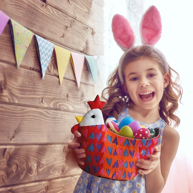 Cute Egg Basket Template Set- With Instructions