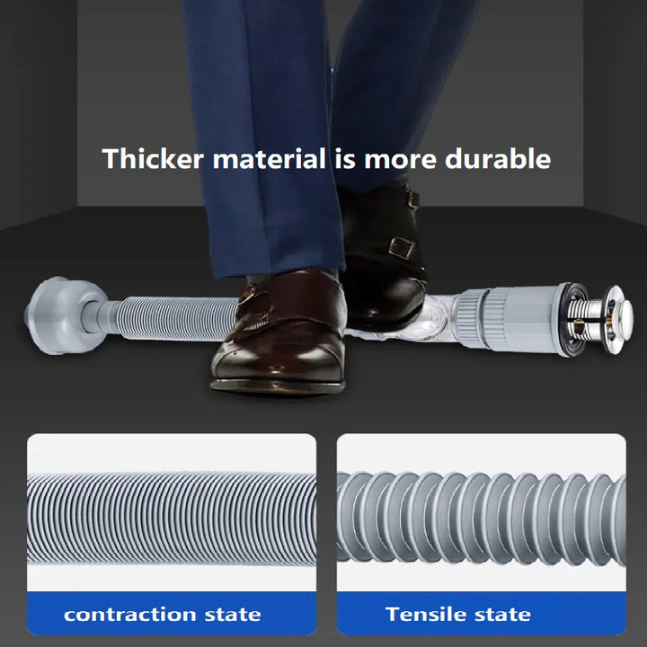 Sink Drain Flexible P-Trap with Anti-odor Check Valve
