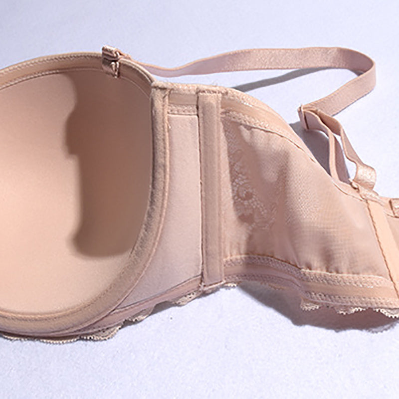 Glossy Non-Slip Strapless Bra