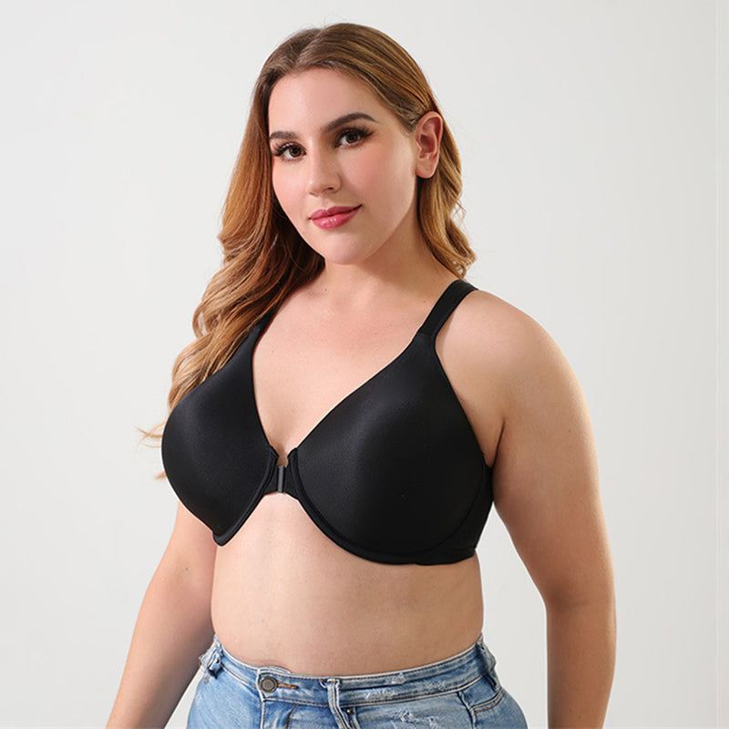 Plus Size Front Button Bra