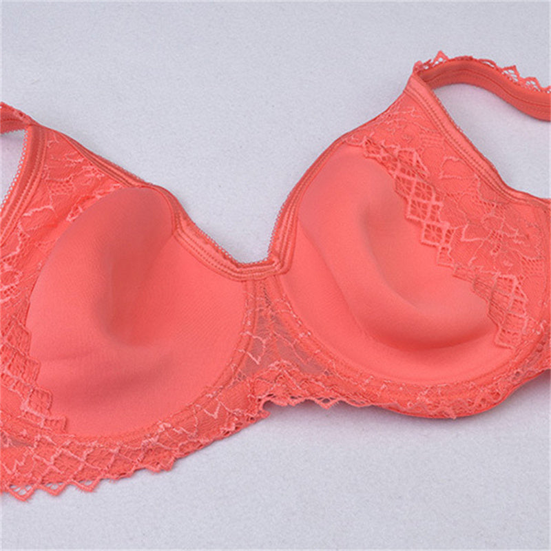 Solid Push Up Plus Size Bra