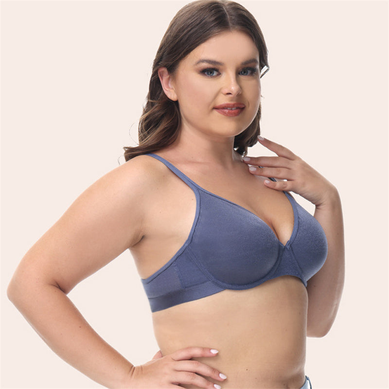 Solid Ultra Thin Plus Size Bra