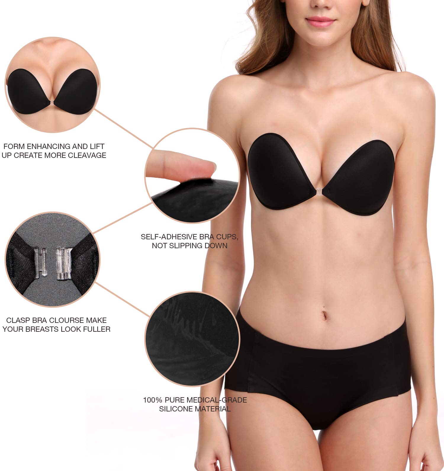 Strapless Adhesive Invisible Bras (Buy 3 Free Shipping)