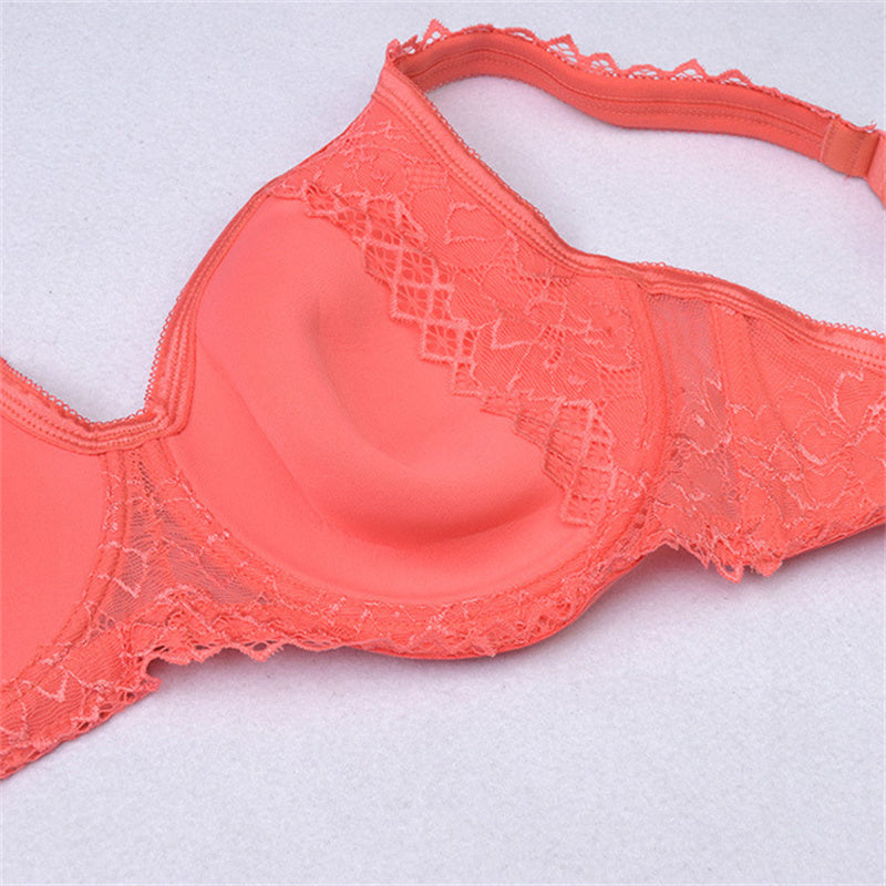 Solid Push Up Plus Size Bra