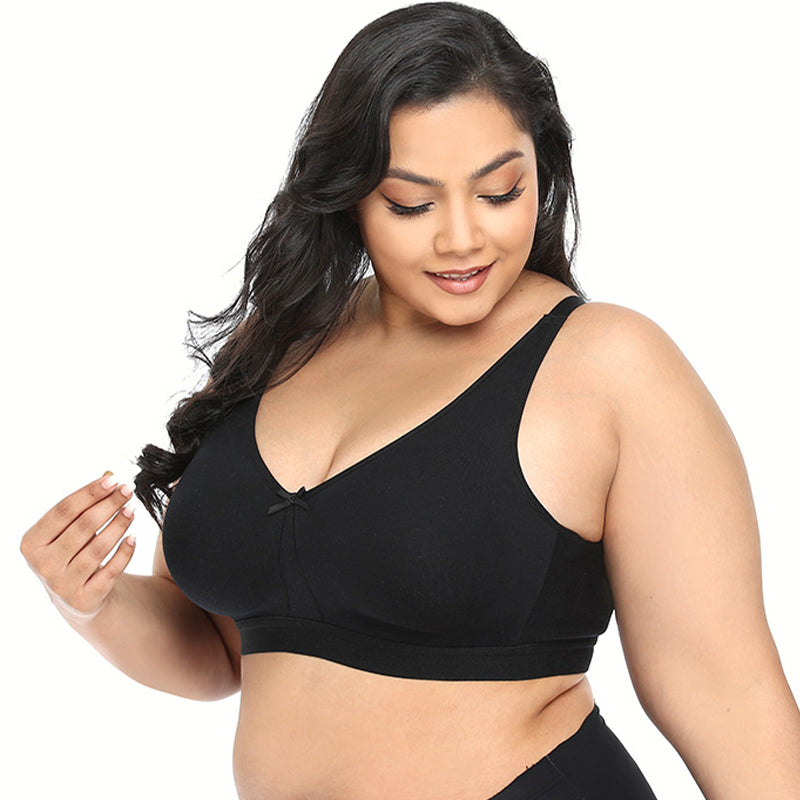Ultra Thin No Underwire Plus Size Bra